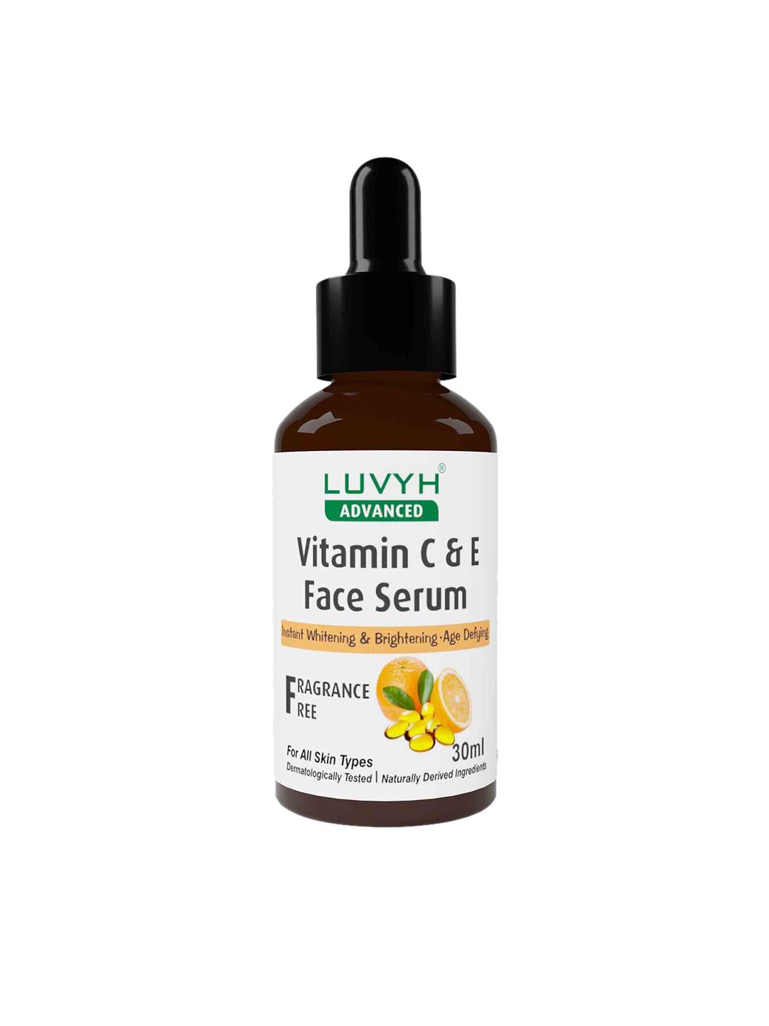 LUVYH Fragrance Free Vitamin C & E Face Serum for Instant Whitening - 30 ml-image-31