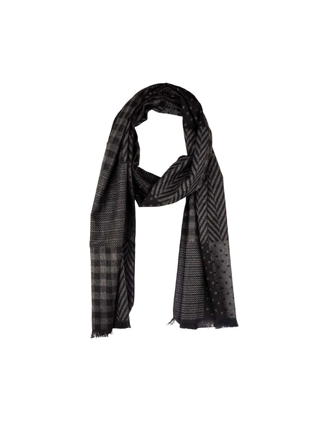 The Tie Hub Men Woolen Checked Scarf-picture-27