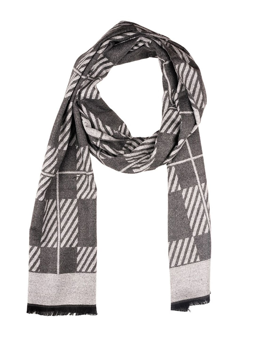 The Tie Hub Men Woolen Checked Scarf-picture-24