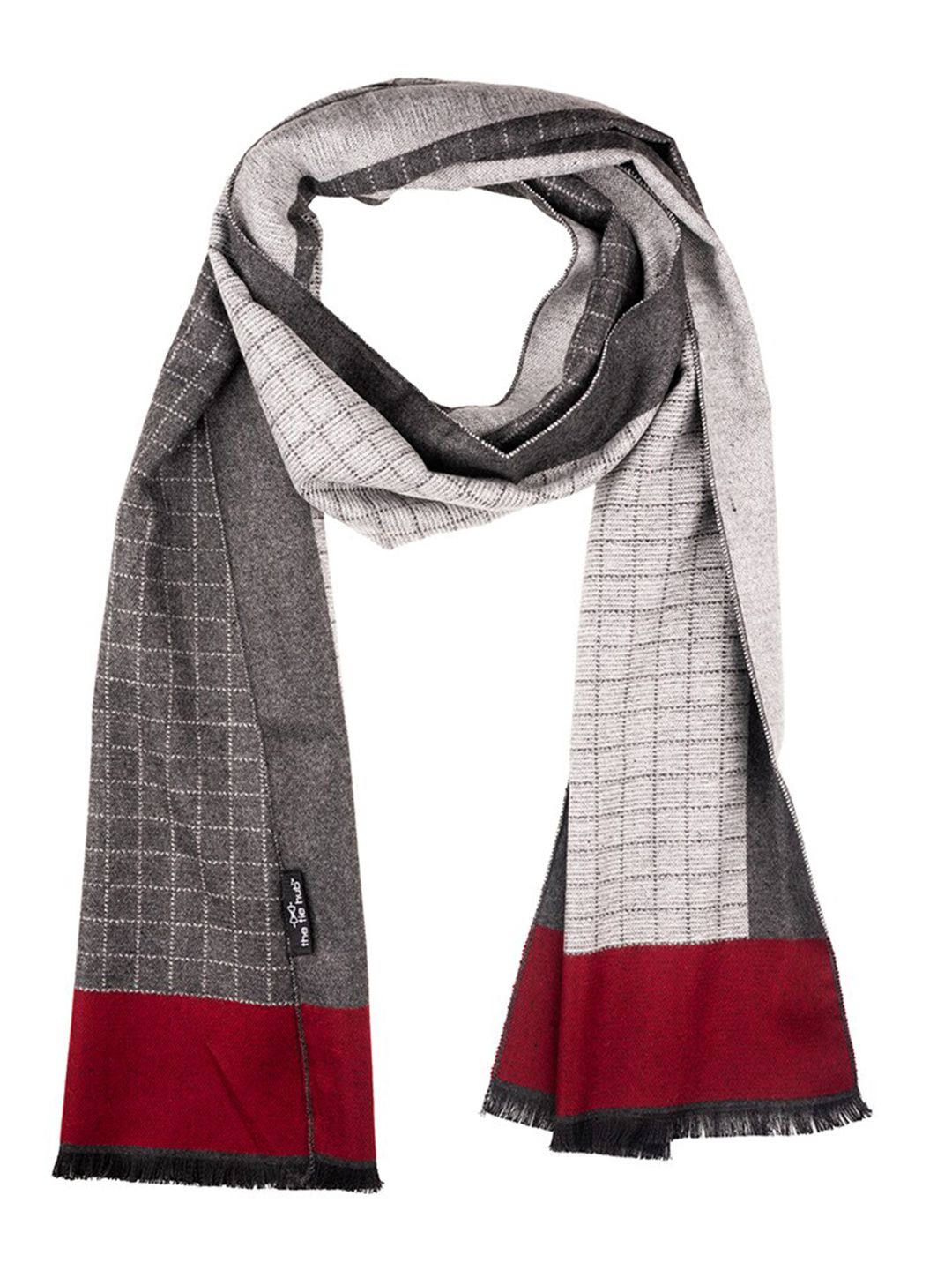 The Tie Hub Men Wool Checked Scarf-picture-28