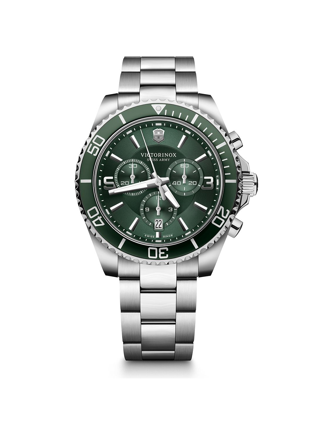 Victorinox Dial & Stainless Steel Straps Analogue Chronograph Watch 241946-image-7