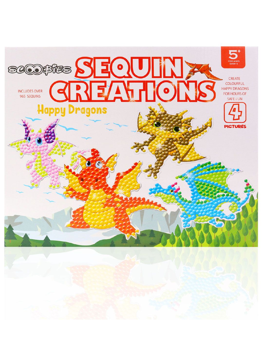 SCOOBIES Kids Happy Dragon Sequin Creation-picture-26