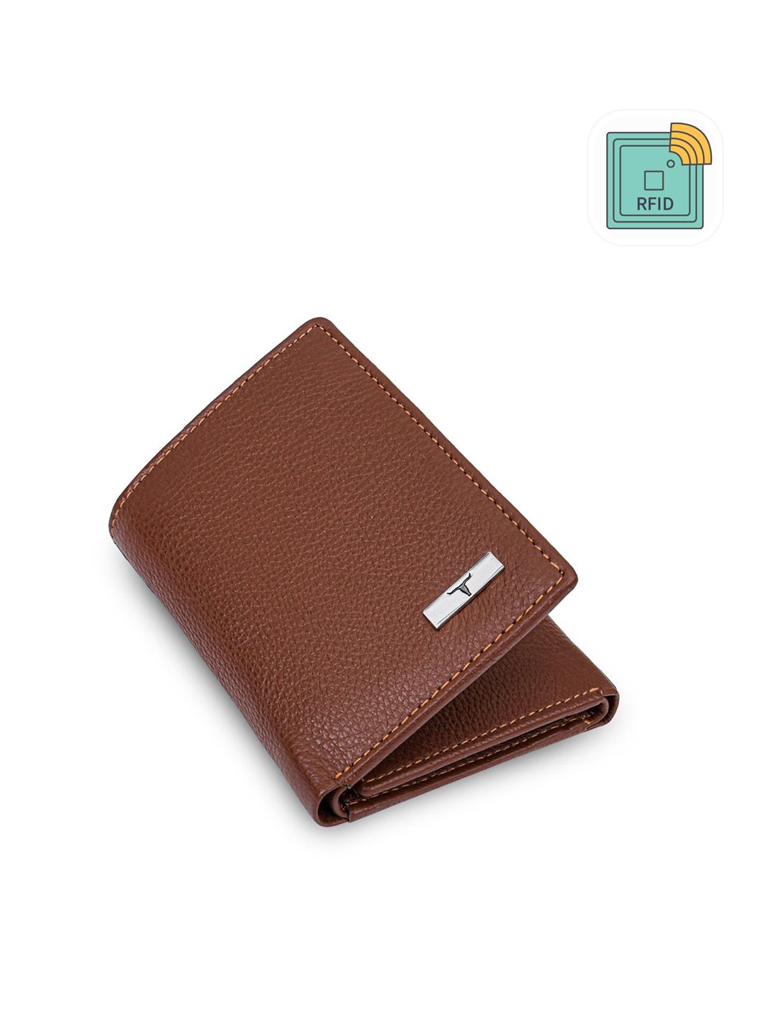 URBAN FOREST Men Textured Leather Three Fold Wallet-picture-18