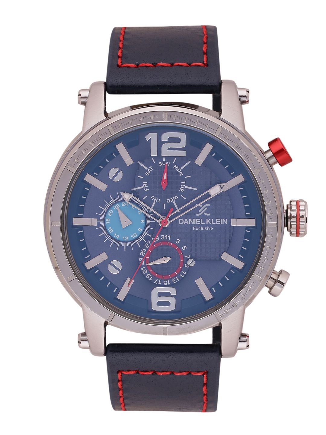 Daniel Klein Men Navy Blue Analogue Watch DK11417-4-image-7
