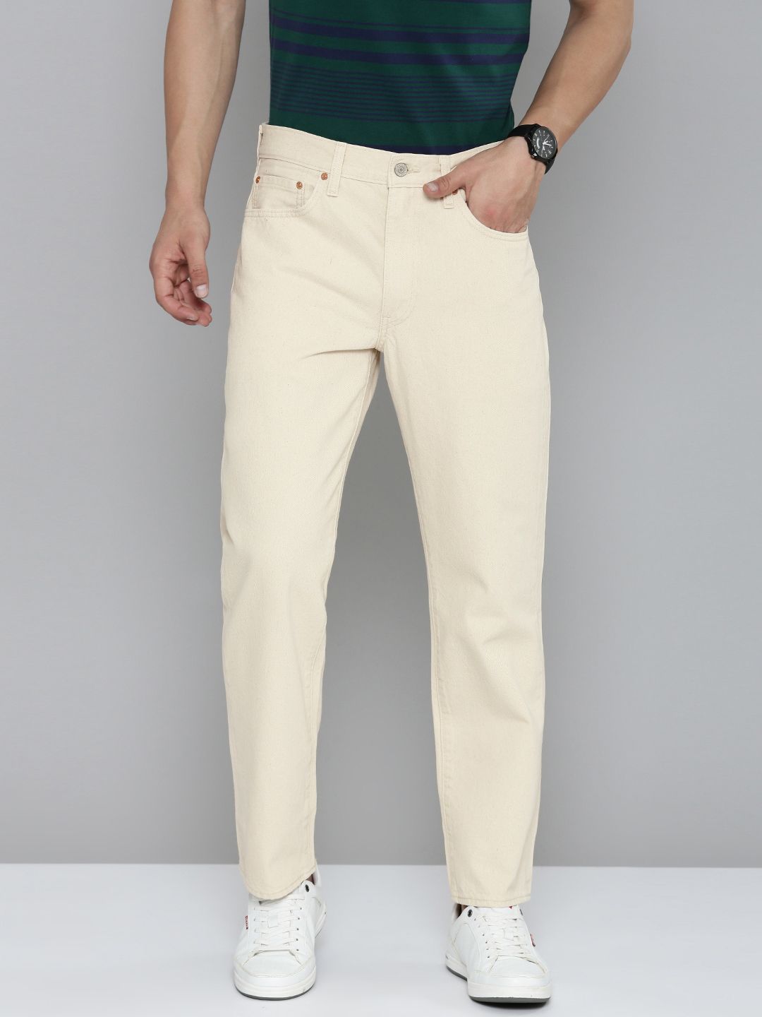 Levis cream outlet jeans