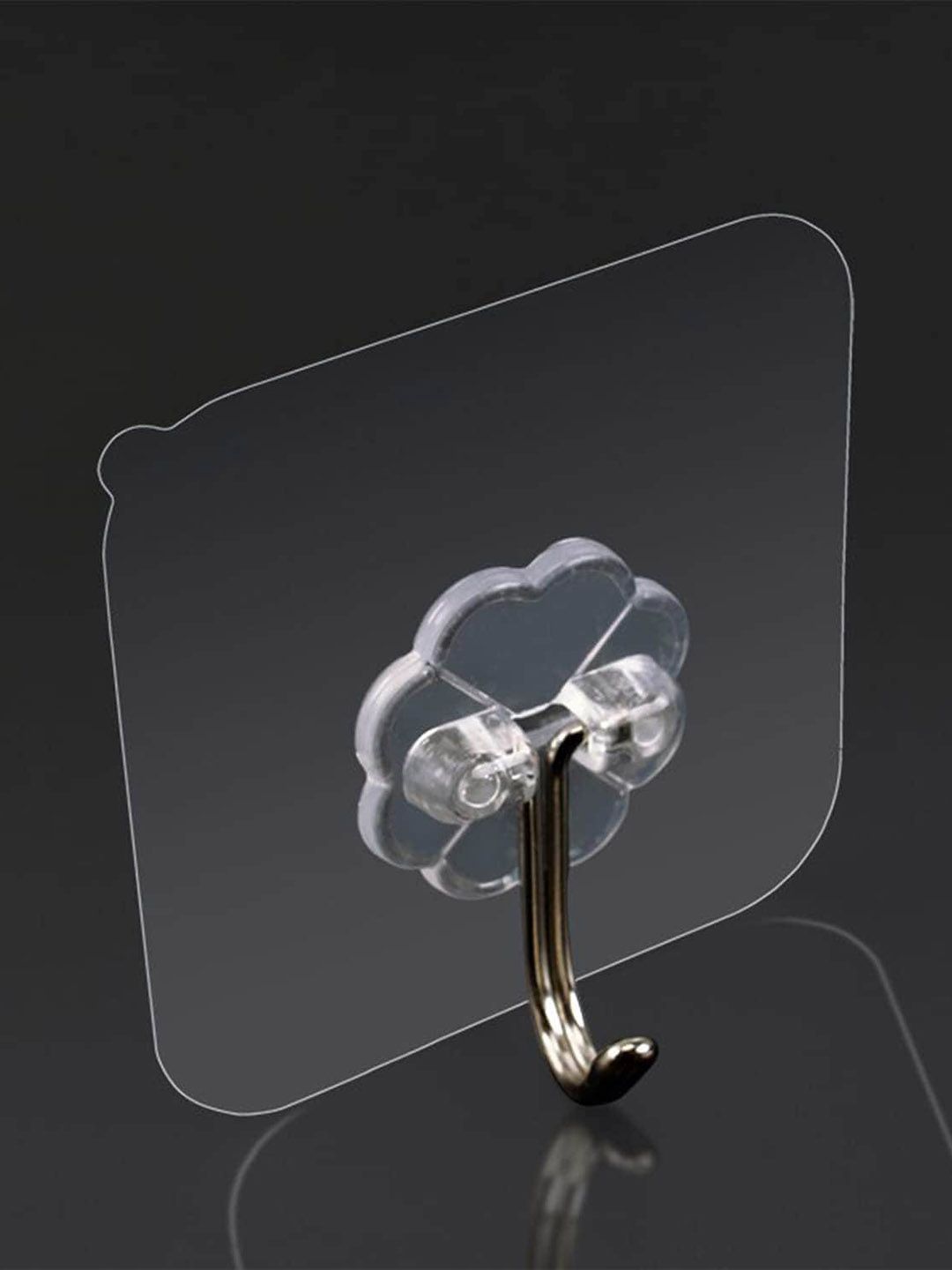 DALUCI 20 Pcs Transparent Self Adhesive Wall Hooks