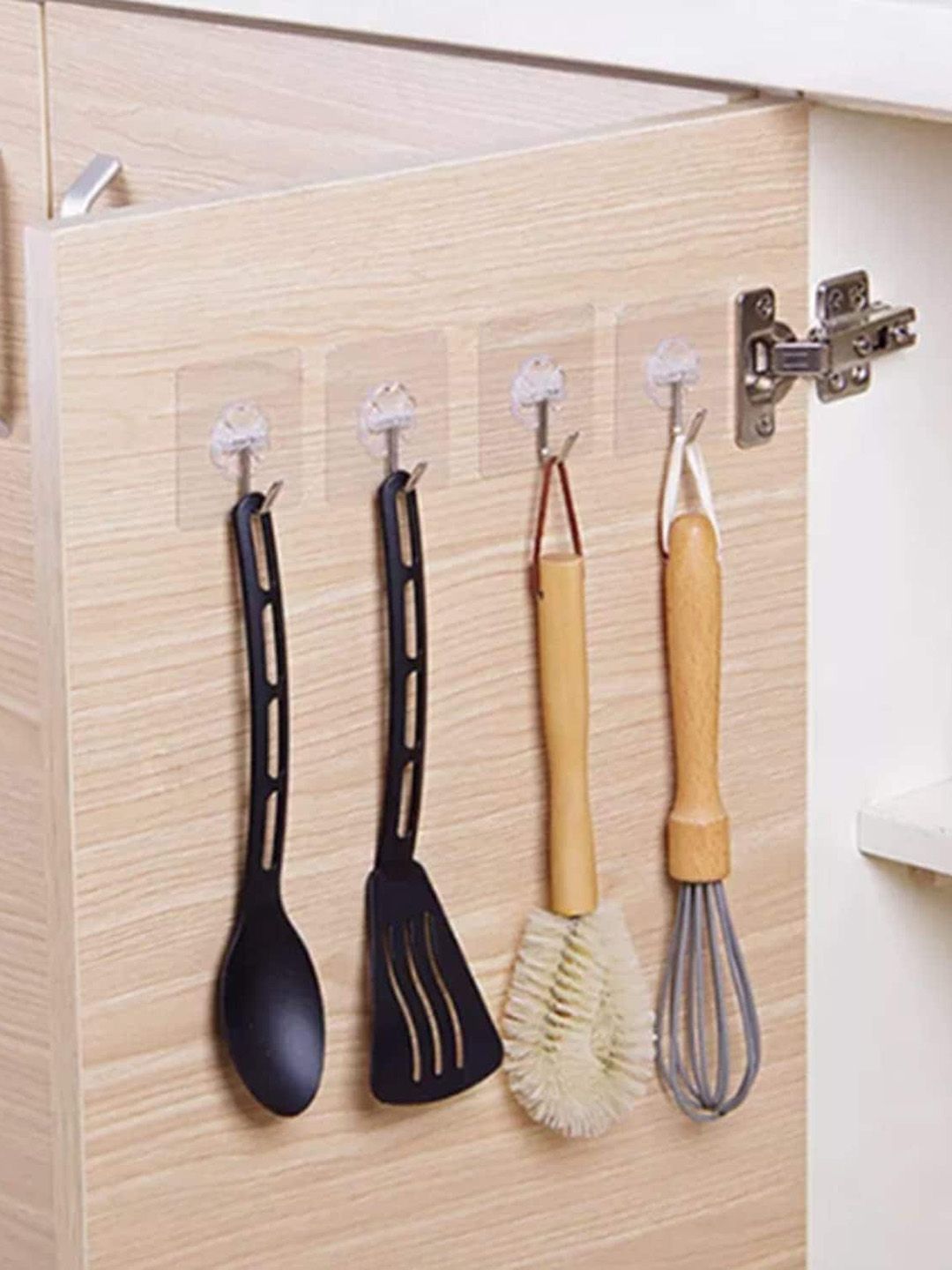 DALUCI 5-Pieces Transparent Self Adhesive Wall Hooks-picture-12