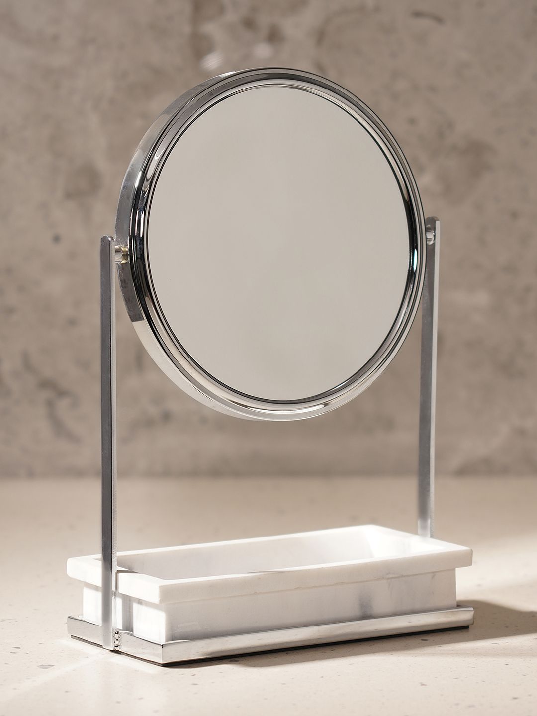 Pure Home and Living Gold Toned Double Sided Metal Vanity Mirror-picture-11