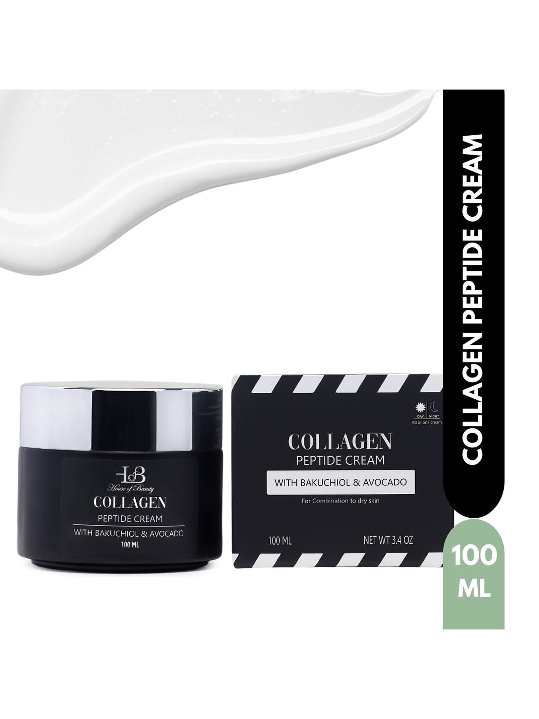 House of Beauty Collagen Peptide Cream with Bakuchiol & Avocado - 100 ml-picture-34