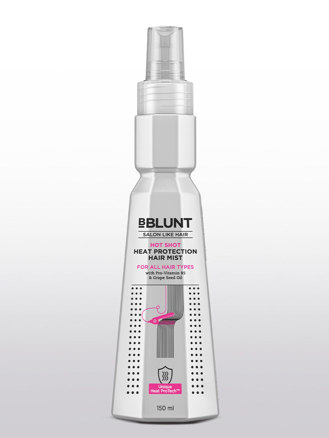 BBLUNT Hot Shot Heat Protection Mist with Grapeseed Oil & Provitamin B5 - 150 ml-picture-39
