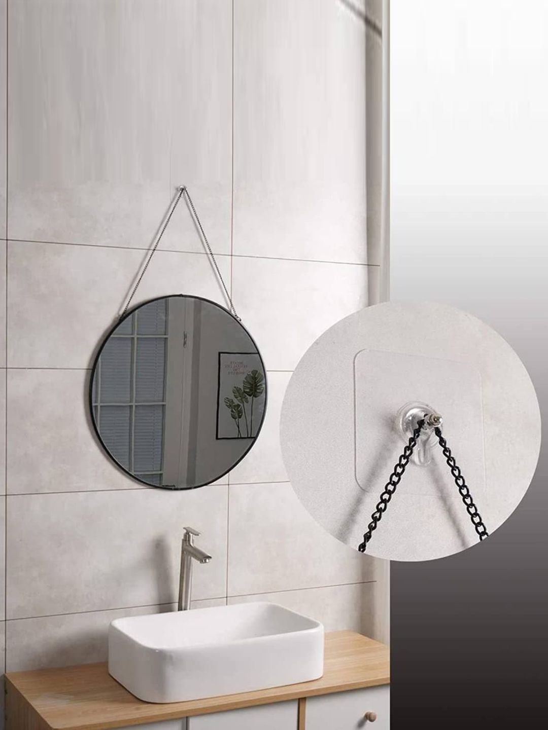 DALUCI 10-Pieces Transparent Nail Free Wall Hook Screw Adhesive Hooks