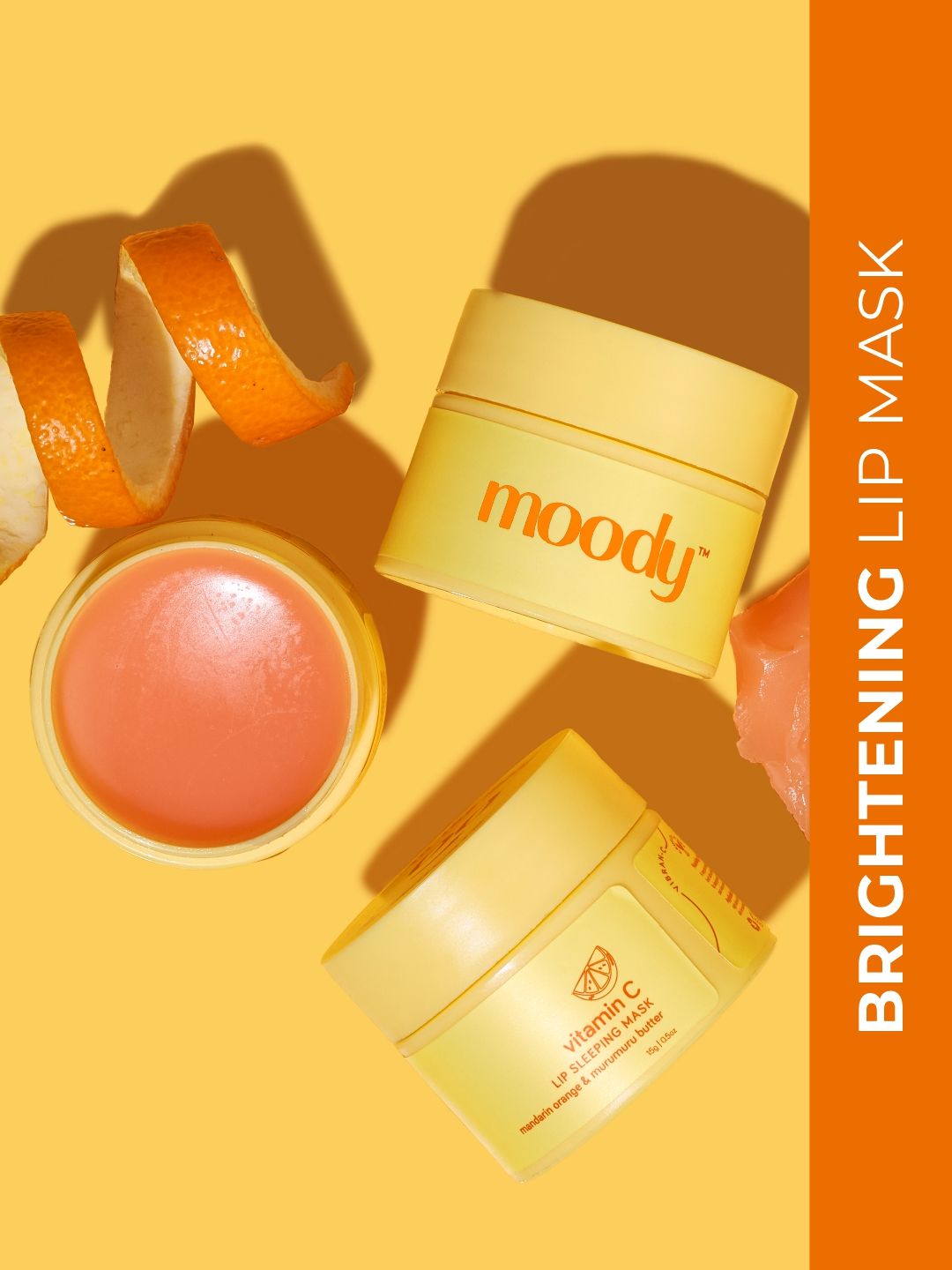 MOODY Vitamin C Lip Sleeping Mask With Mandarin Orange & Murumuru Butter - 15gm-image-34