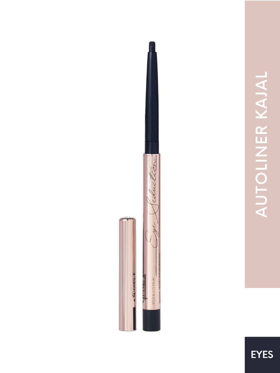 GLAM21 Eye Seduction Smudge Proof Autoliner Kajal - 40 gm Black-picture-42