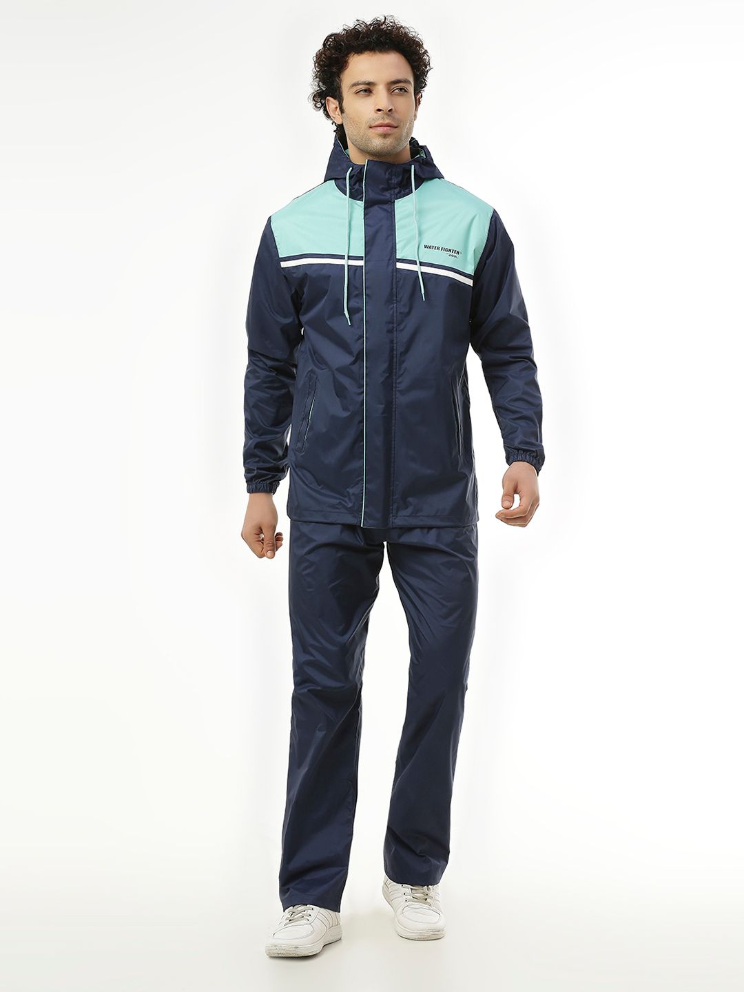 Zeel Men Colourblocked Hooded Rain Jacket-picture-32