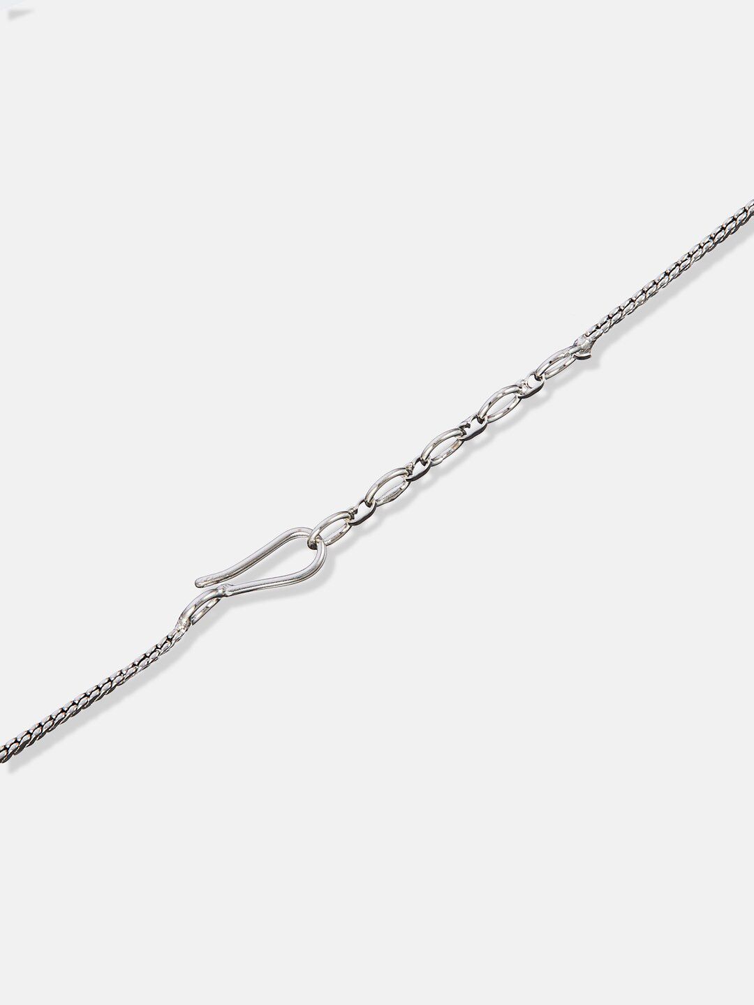 ATIBELLE Silver-Plated AD Studded Jewellery Set