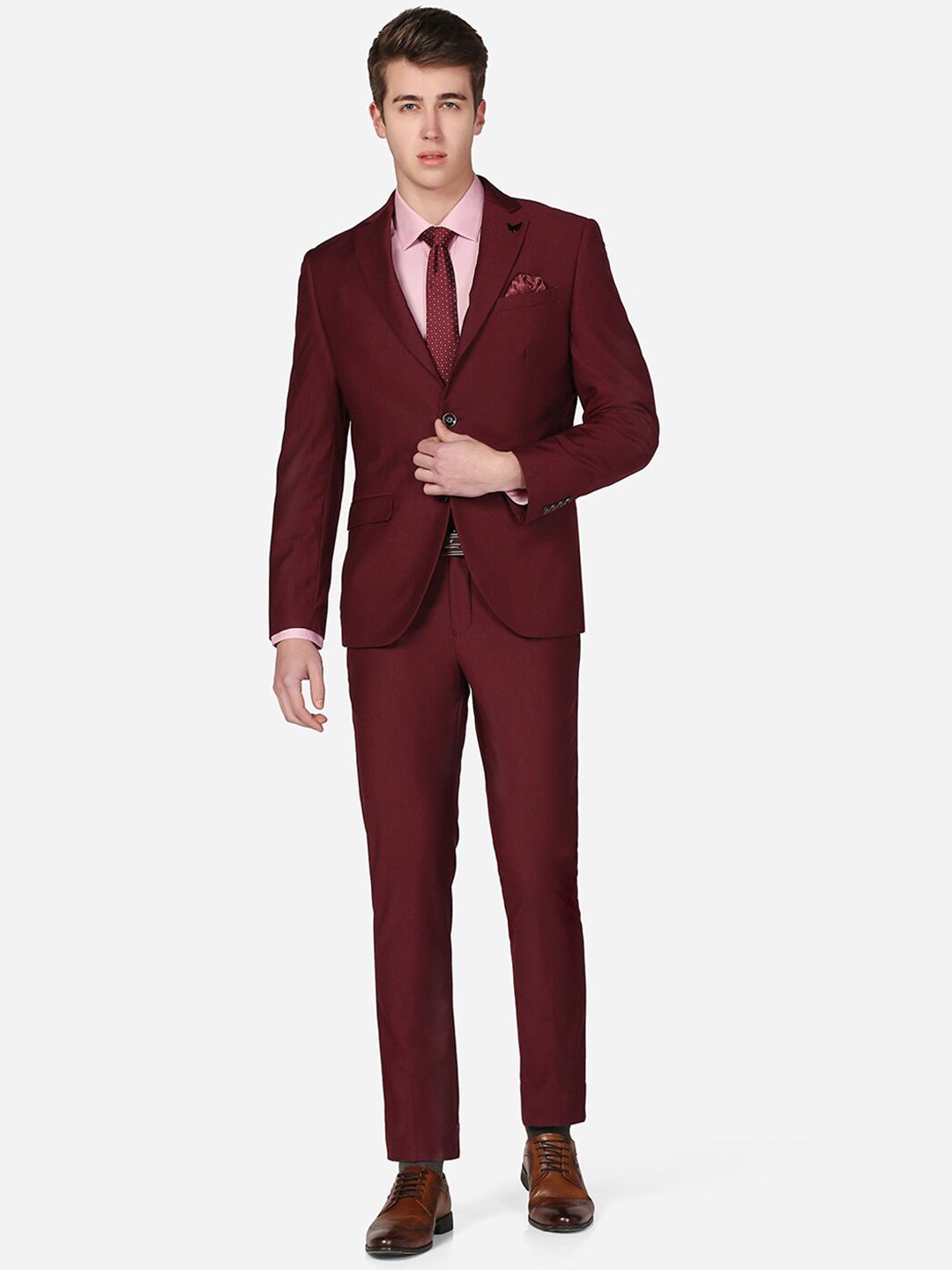 Blackberrys Slim-Fit Single-Breasted Two-Piece Formal Suit-picture-15