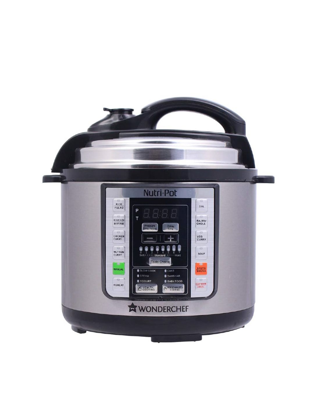 Wonderchef Black Electric Pressure Cooker With 7-in-1 Function 3 L