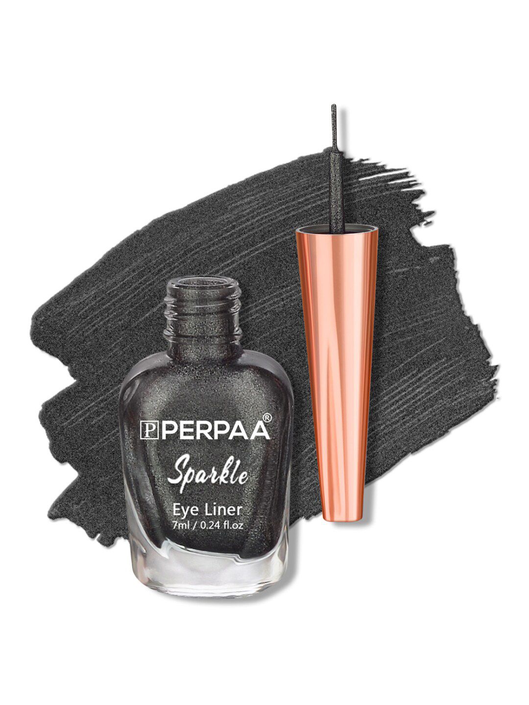PERPAA Sparkle Absolute Shine Long Lasting Waterproof Eyeliner 7ml - Shimmery Grey 02-image-36