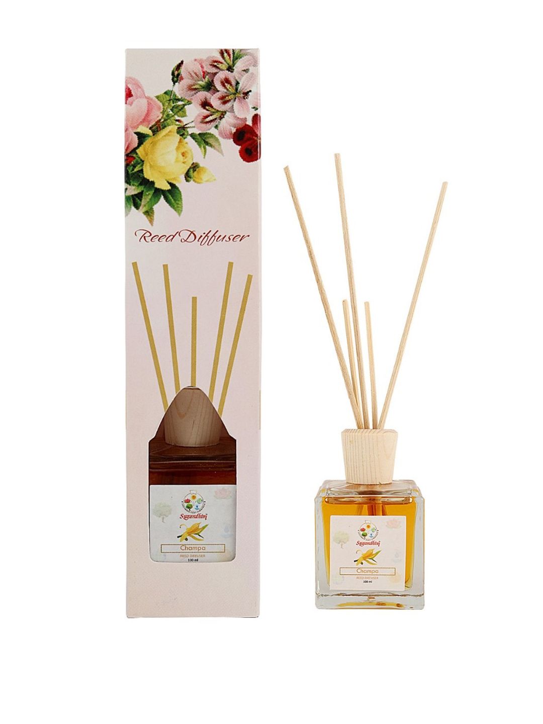 Sugandhim Beige Champa Reed Diffuser 100 ml-image-19