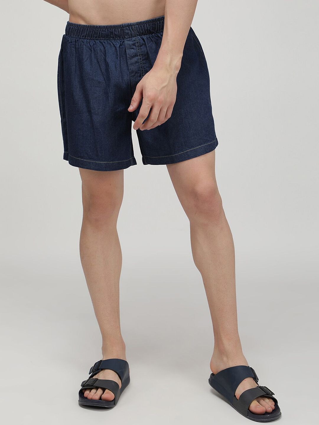 SPORTO Men Mid-Rise Cotton Denim Boxers-picture-21