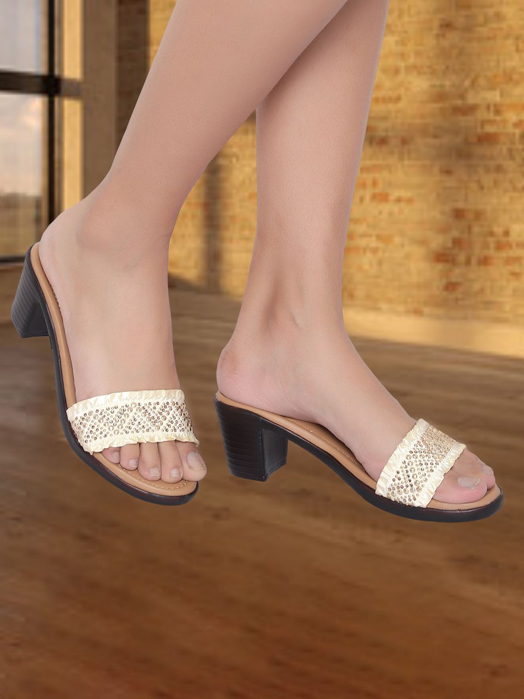 Action Comfort Embellished Block Heels-picture-24