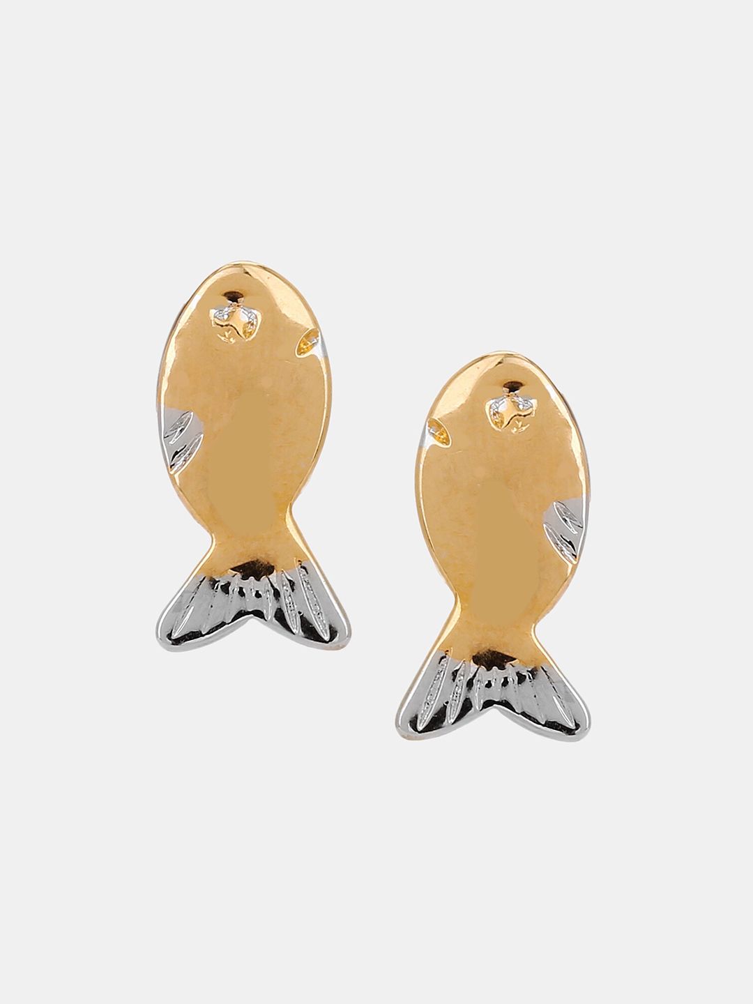 Adwitiya Collection Gold-Plated Classic Studs Earrings-picture-21