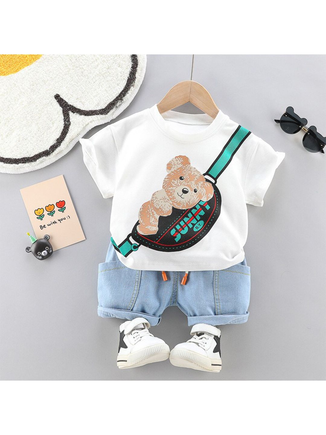 Googo Gaaga Boys Printed T-shirt with Shorts-picture-20