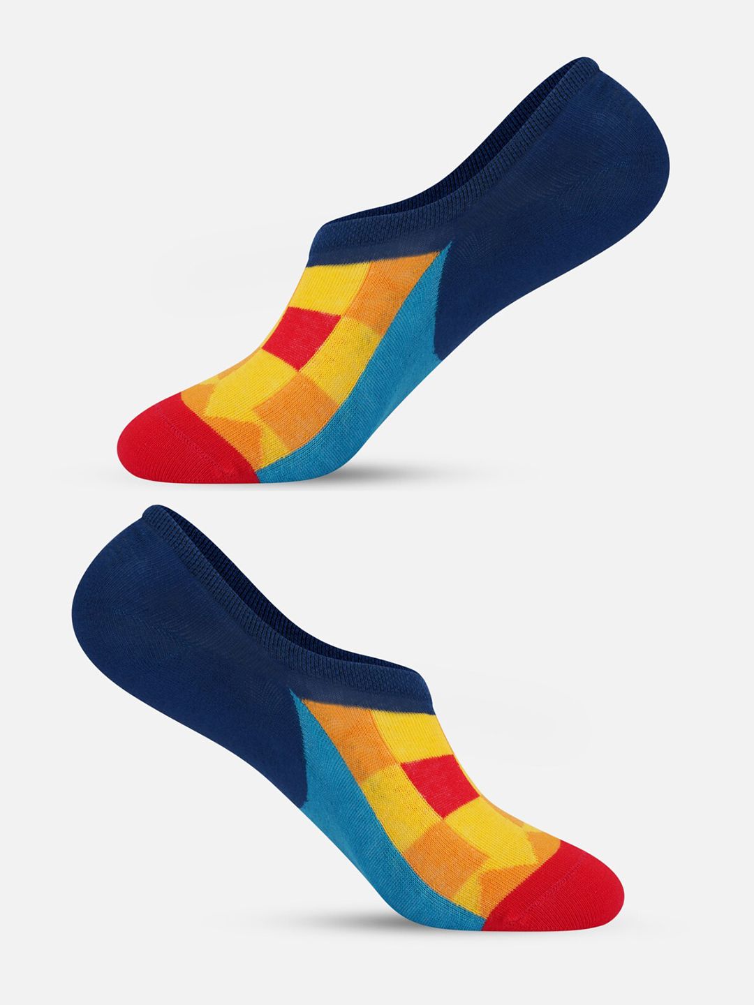 TOFFCRAFT Men Patterned Cotton Ankle-Length Socks-image-6