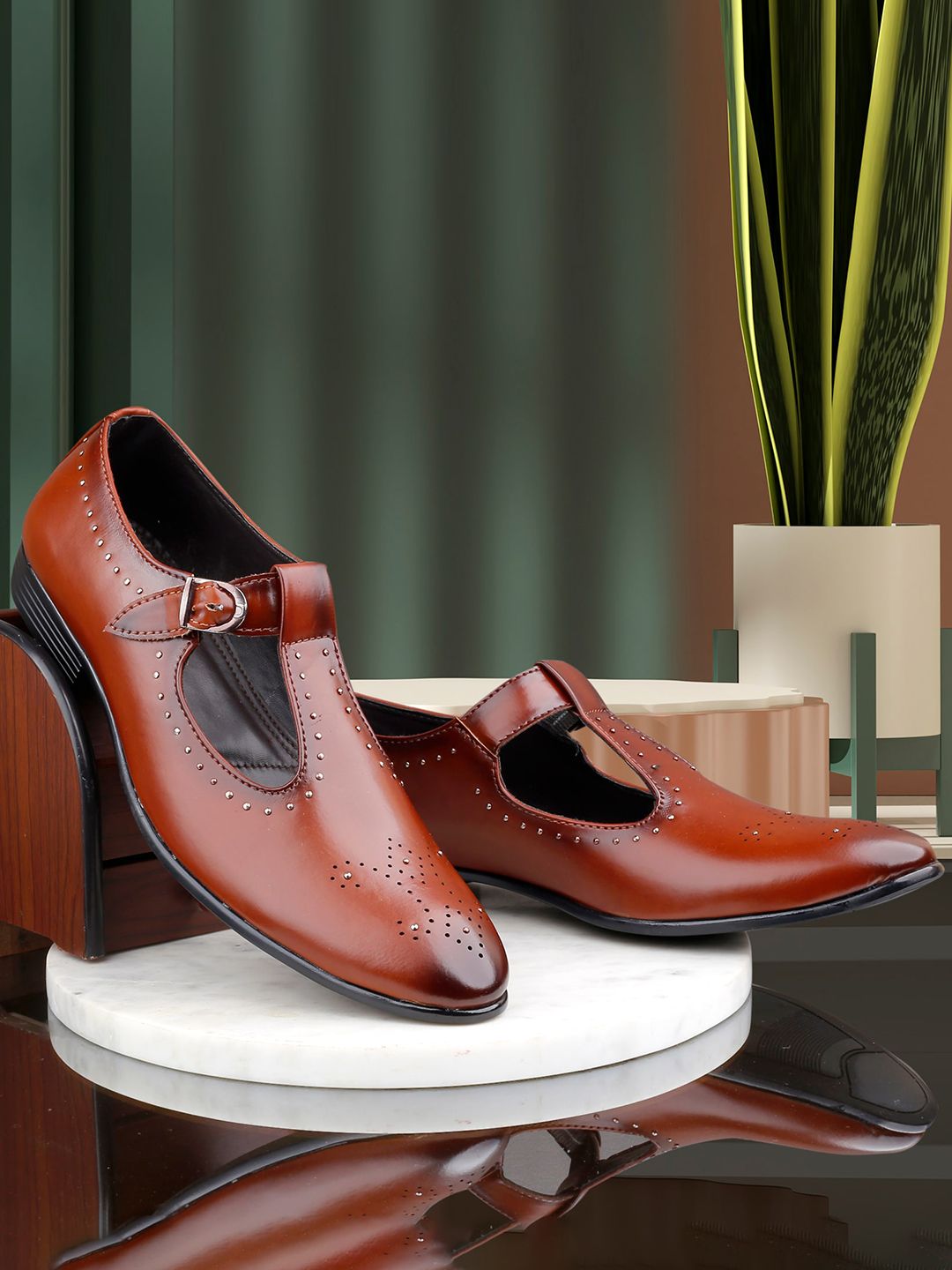 Bxxy Men Round Toe Textured Brogues-picture-21