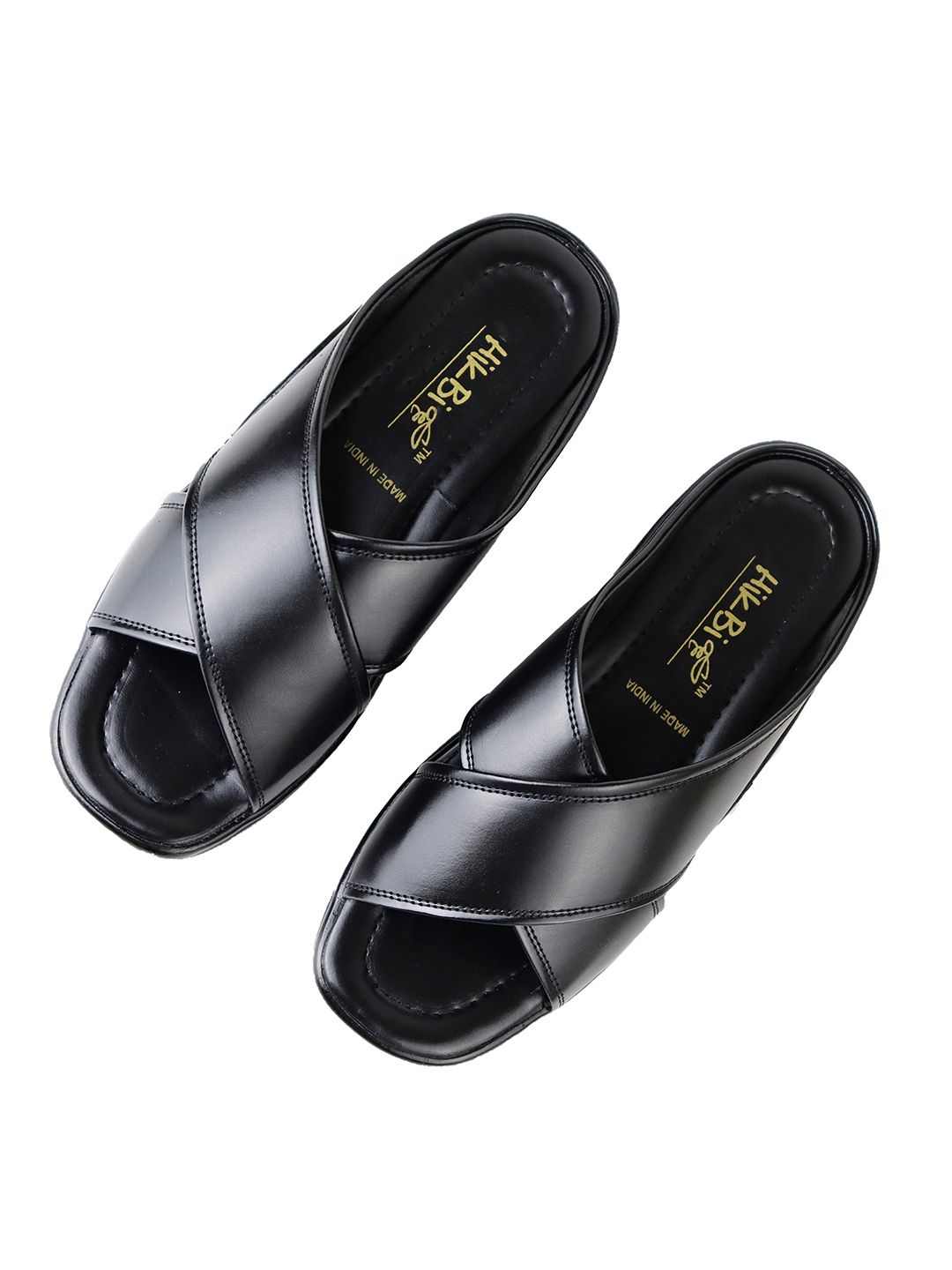 HikBi Men Open Toe Lightweight Leather Comfort Sandals-picture-18
