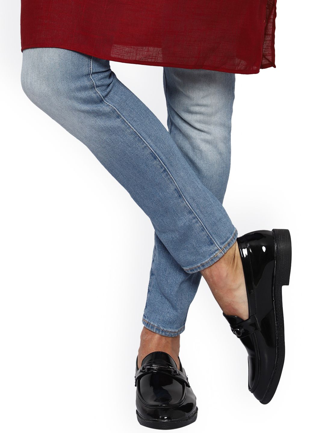 HikBi Men Leather Slip On Sneakers-picture-41