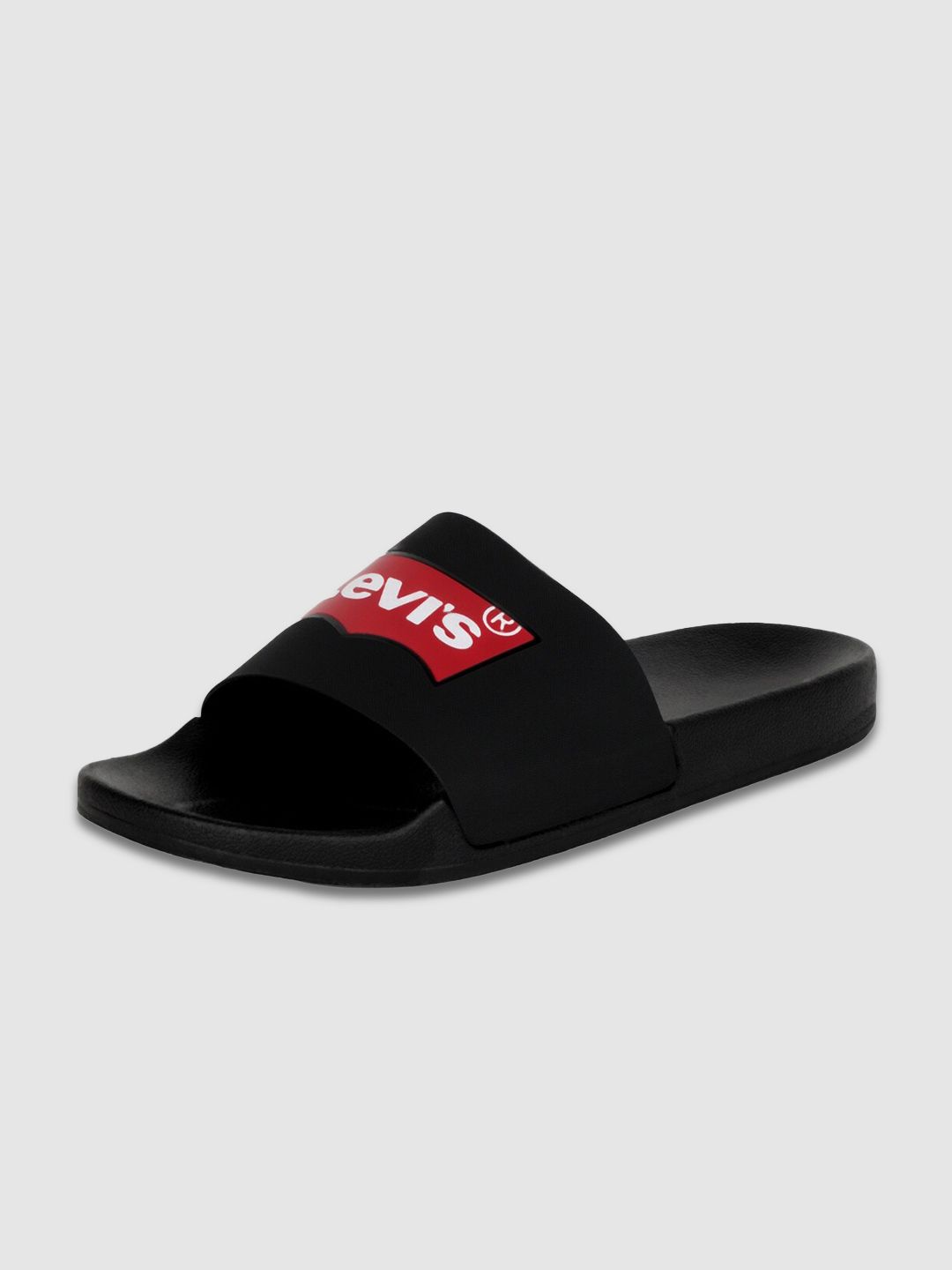 Levis Men Black Red Printed Sliders Price History