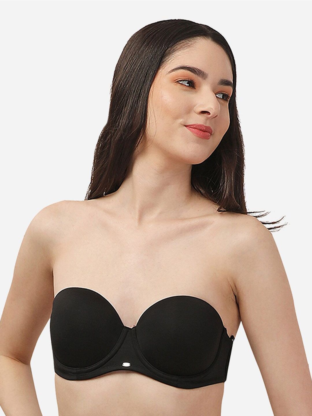 Buy Soie Padded Underwired Multiway Balconette Bra with additonal