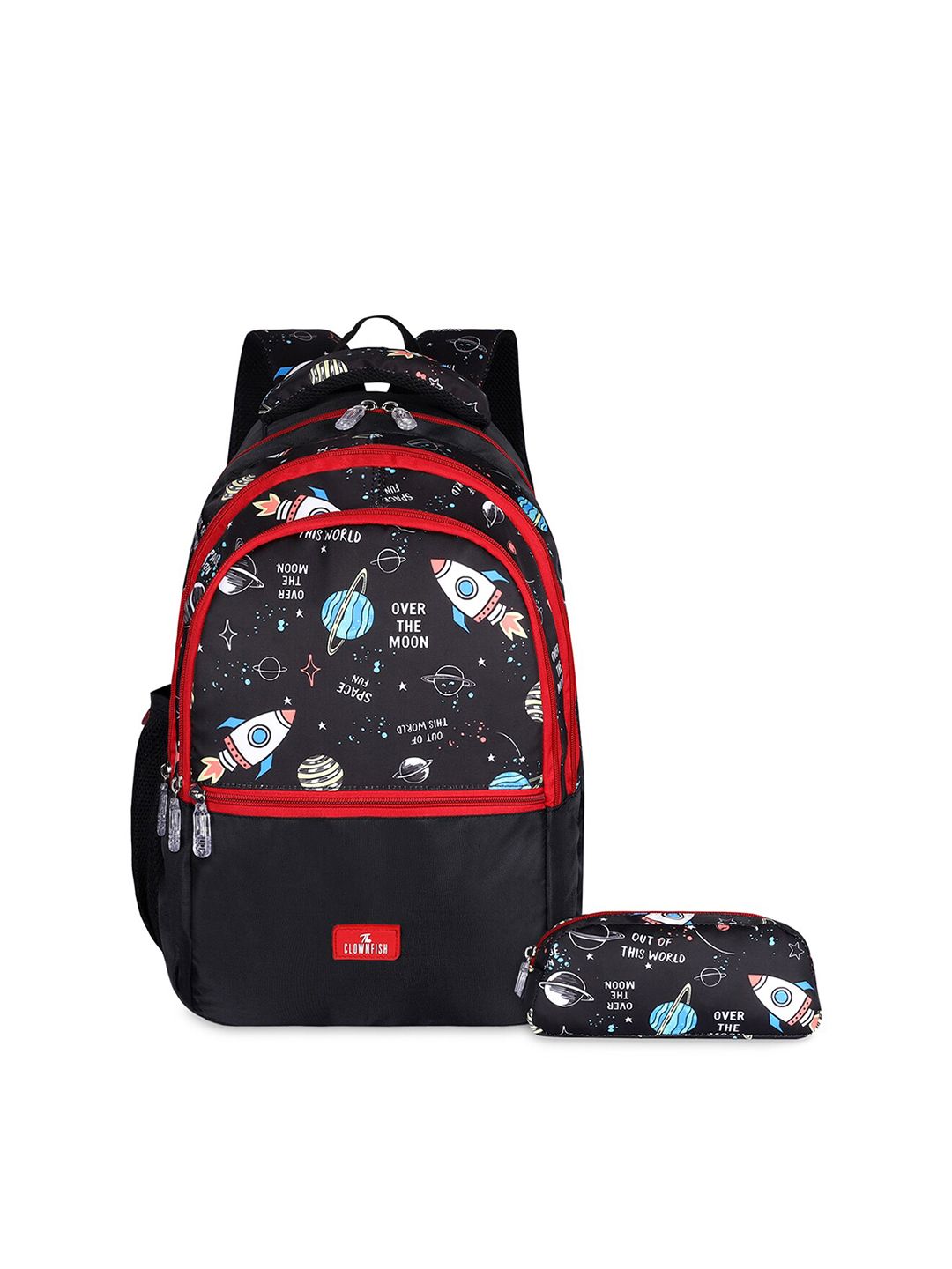 THE CLOWNFISH Kids Printed Medium Backpack with Zip Pouch-picture-35