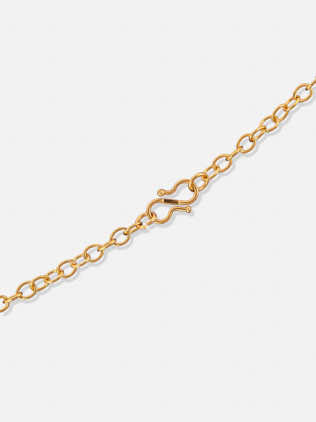 ATIBELLE Gold-Plated Stone-Studded Pendant & Chain With Earrings Set