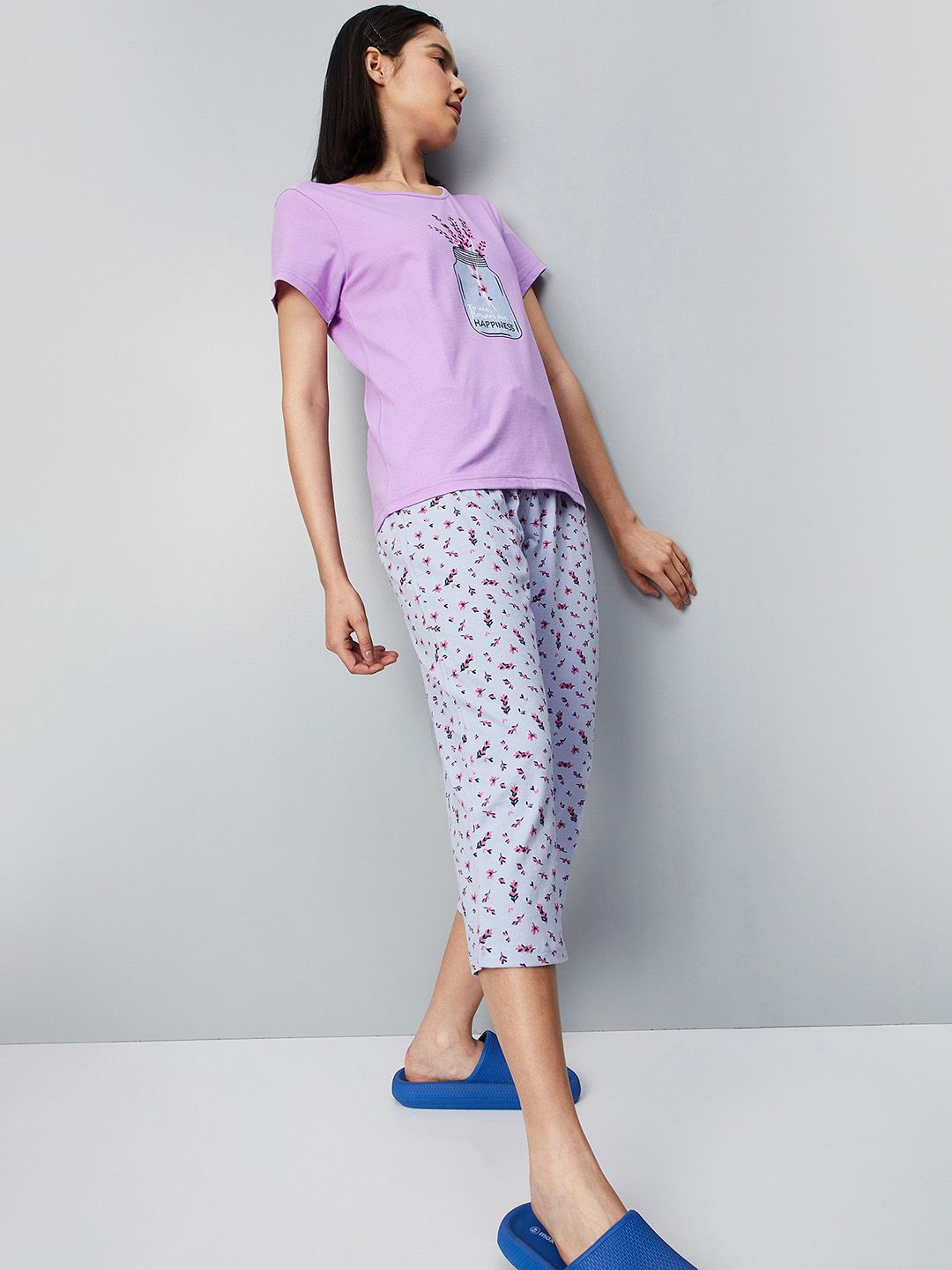 max Floral Printed Pure Cotton Night Suit-picture-54