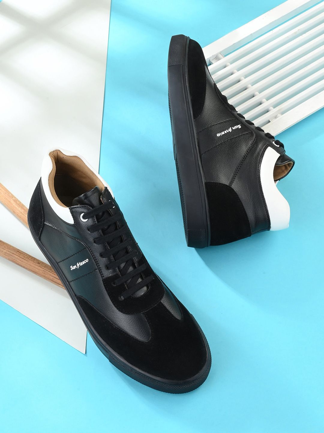 San Frissco Men Textured Lightweight Sneakers-image-10