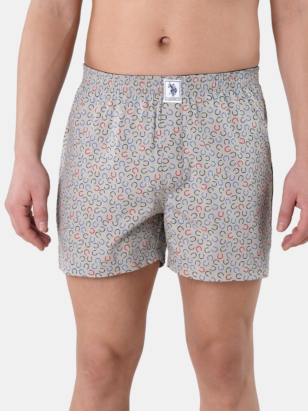 U.S. Polo Assn. Men Printed Pure Cotton Breathable Boxers-picture-36
