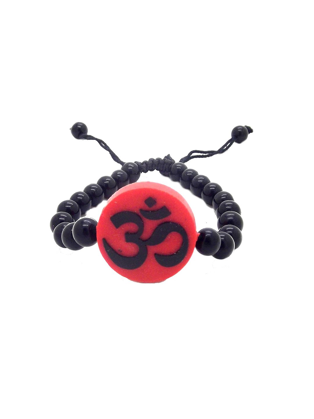 FEMMIBELLA Beaded Om Charm Bracelet-image-24