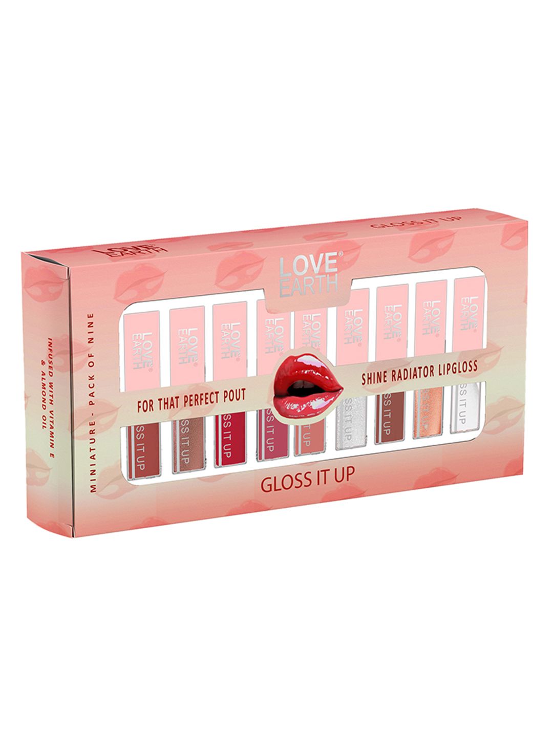 LOVE EARTH Set of 9 Gloss It Up Non-Sticky Moisturizing Lip Gloss - 3 ml each-picture-27