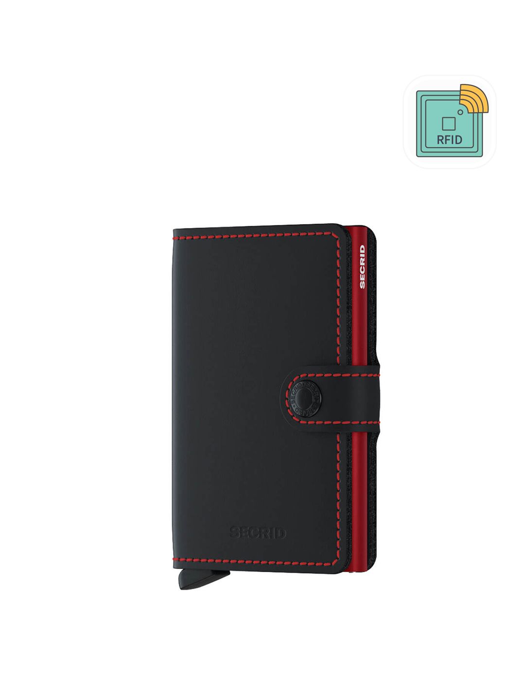 SECRID Men Printed Leather Card Holder With RFID-image-5