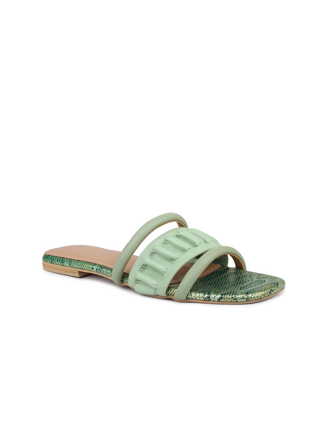 Inc 5 Textured Open Toe Flats-image-9