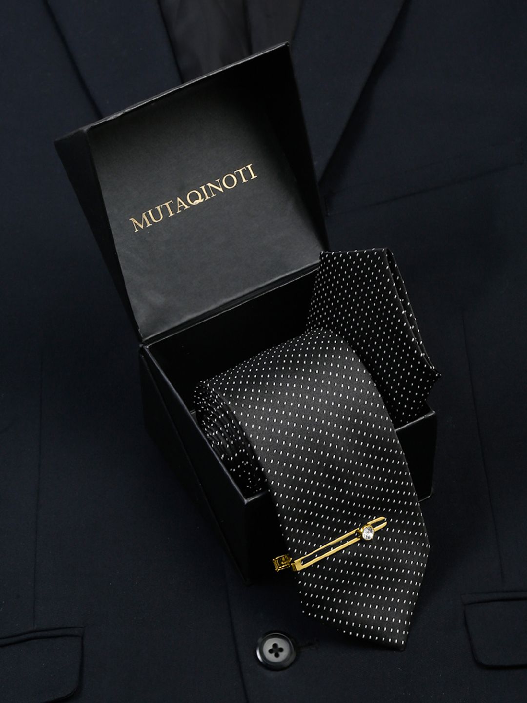 MUTAQINOTI Men Silk Blend Necktie Accessory Gift Set-picture-13