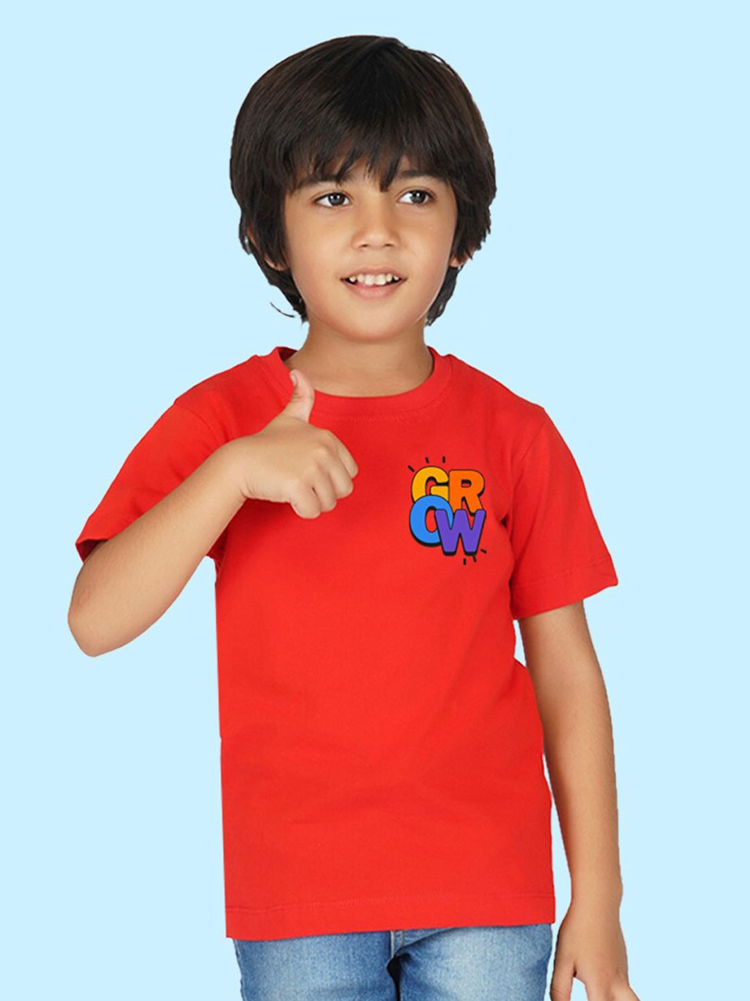 NUSYL Boys Typography Printed Round Neck T-shirt-picture-12