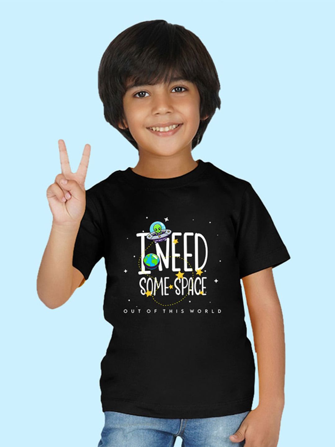 NUSYL Boys Typography Printed Round Neck T-shirt-picture-10