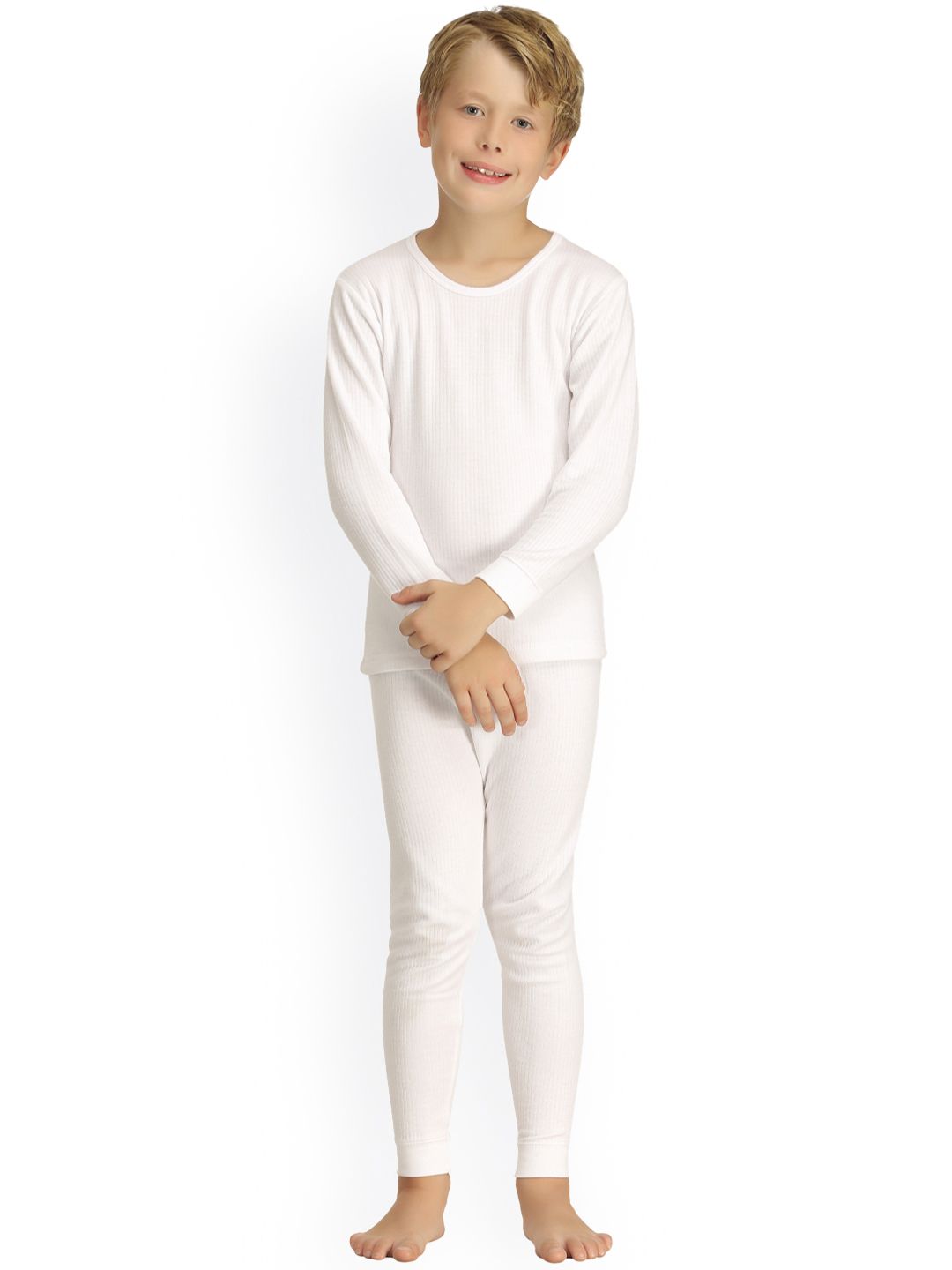 Kanvin Boys White Thermal Set-image-4