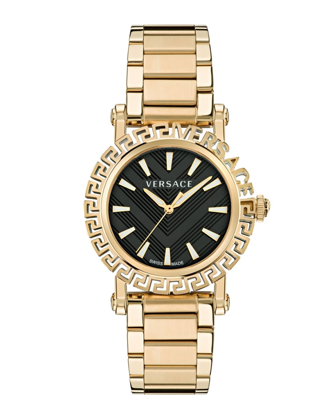 Versace Men Textured Dial Stainless Steel Bracelet Style Straps Analogue Watch VE6D00323-picture-51