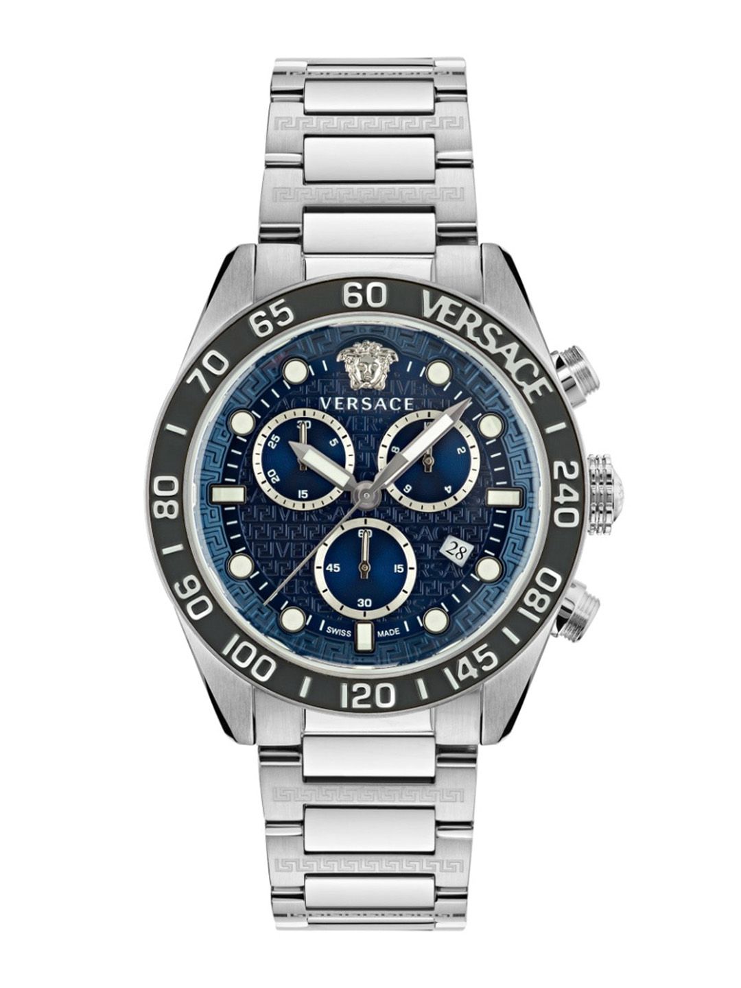 Versace Men Stainless Steel Bracelet Style Straps  Reset Time Analogue Watch VE6K00323-image-25