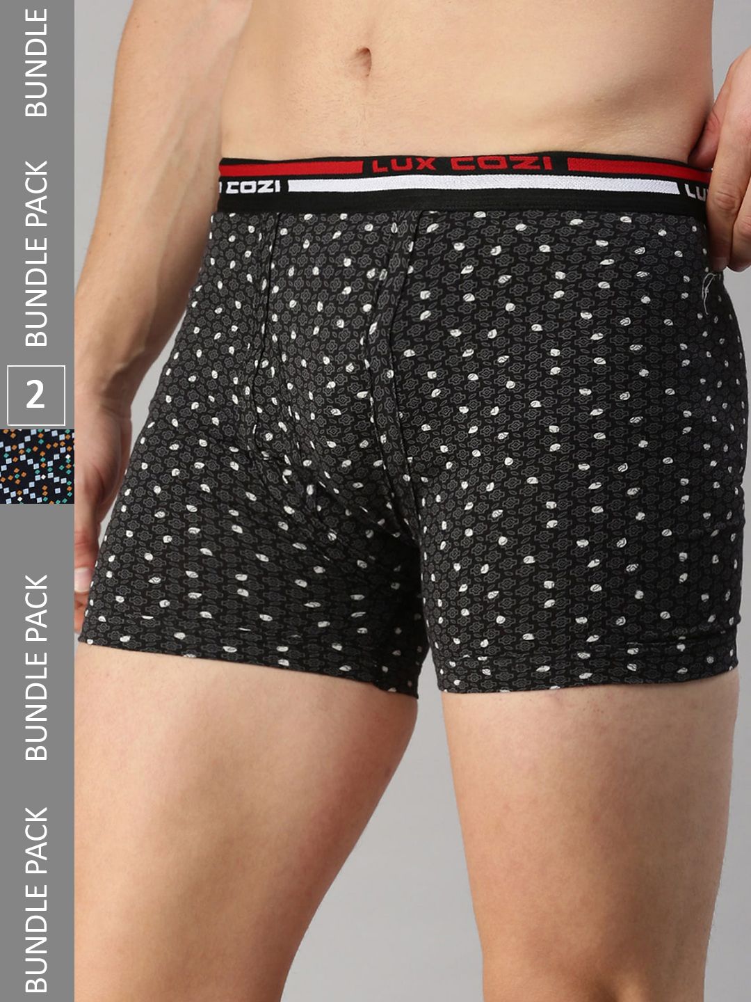 Lux Cozi Pack Of 2 Assorted Pure Cotton Trunks COZI_BIGSHOT_LONGS_PRINT_OE_AST3_2PC-image-44