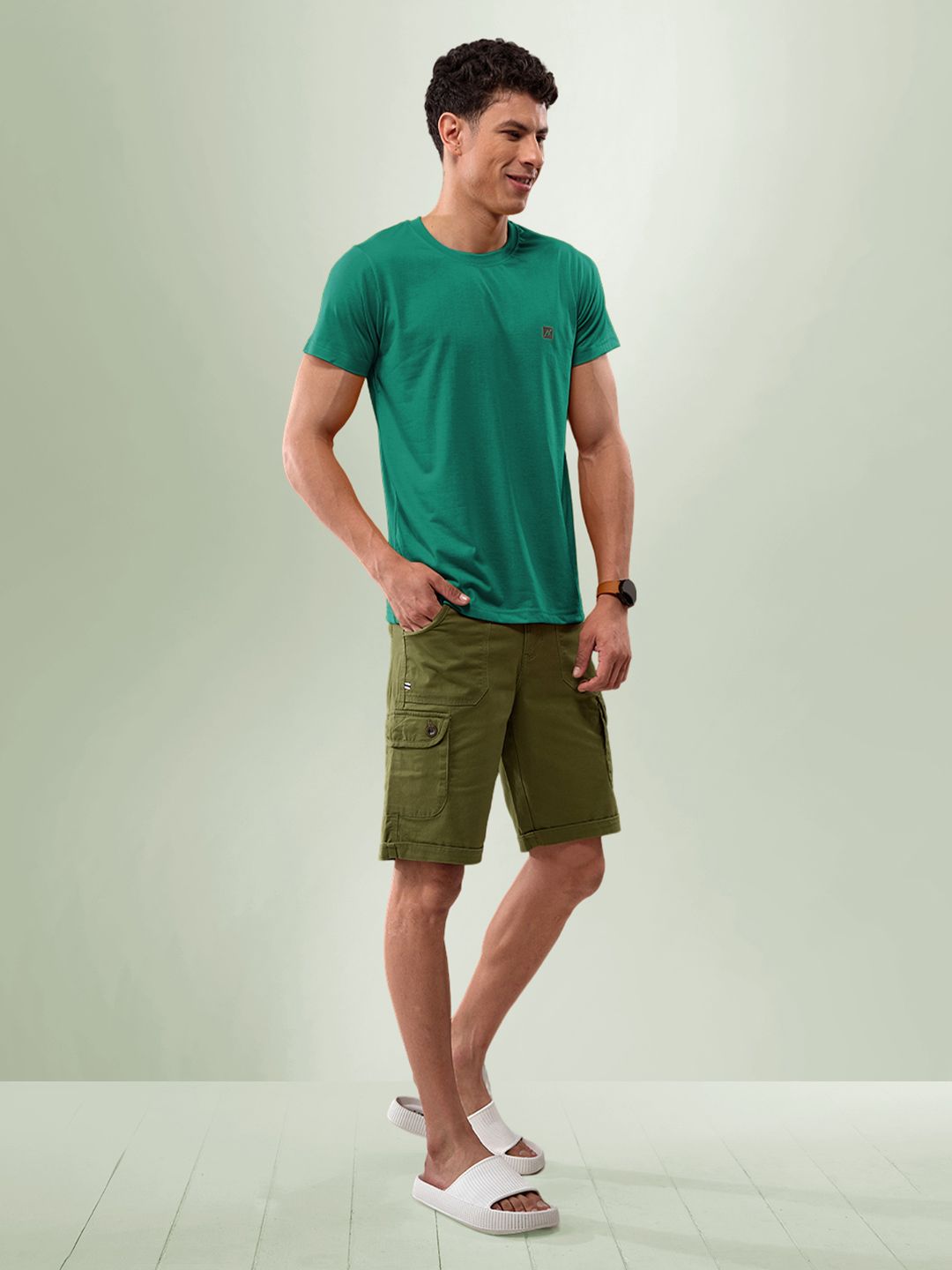LUX NITRO Round Neck Anti Odour Casual T-shirt-image-48